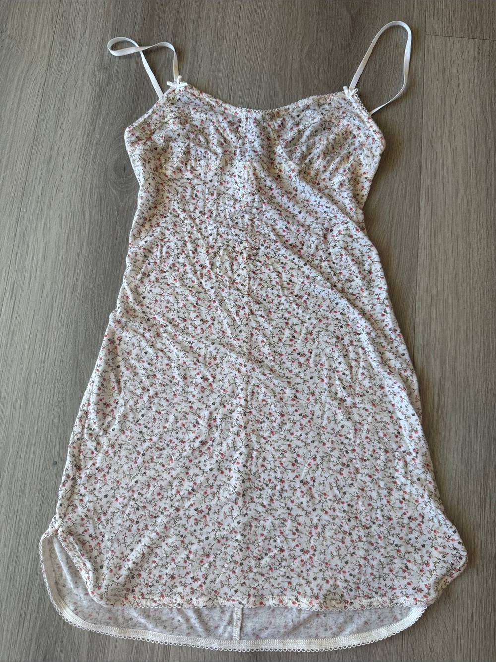 ARE YOU AM I Floral Camisole Dress - White and Pink